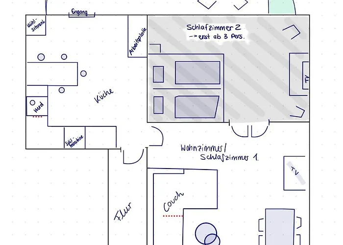 Wohlfuehloase Berlin 2 Schlafzimmer *